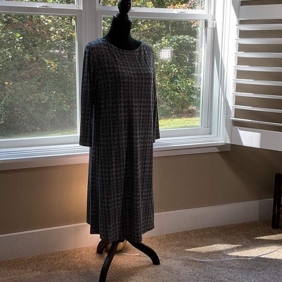 J. Jill Elegant Black and White Women's Dress - Picture 1 of 1
